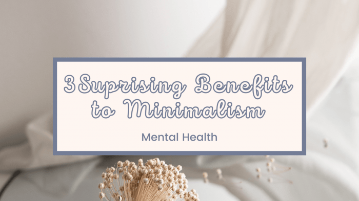 Mental Health Benefits of Minimalism - Simple Joy